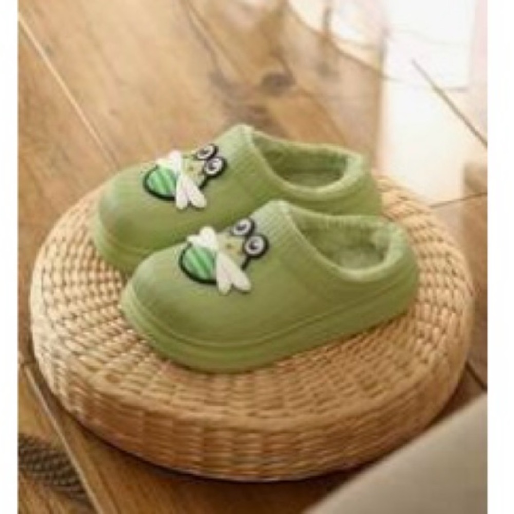 Lined fuzzy clogs 1